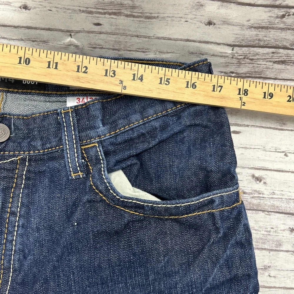 Ariat FR M4 Relaxed Boot Jeans Men's 34x32 Blue Flame Resistant CAT 2 Denim